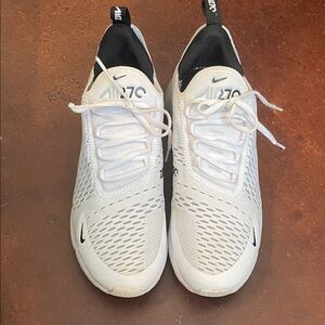 Nike Air Max 270 White and Black Sneakers